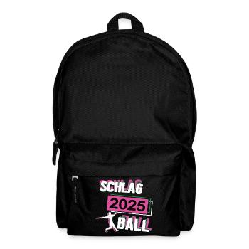 Schlagball 2025 Schlagballerin Schlagballspielerin - Rucksack - Schwarz - Vorne