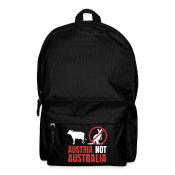 Austria Not Australia Kangaroos Funny Pun - Rucksack - Schwarz - Vorne