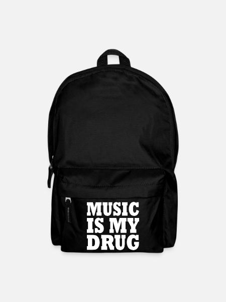 music is my drug - Rucksack - Schwarz