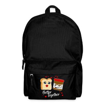 Toast and Chocolate Cream - Better together - Love - Backpack - black - Front