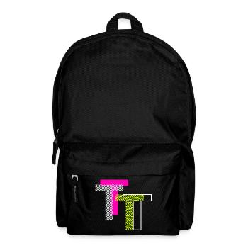 Letter T - Backpack - black - Front