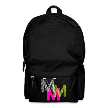 M Buchstabe - Rucksack - Schwarz - Vorne