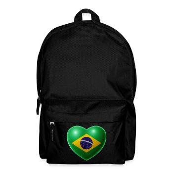 Herz (Brasilien / Brasil) 01 - Rucksack - Schwarz - Vorne