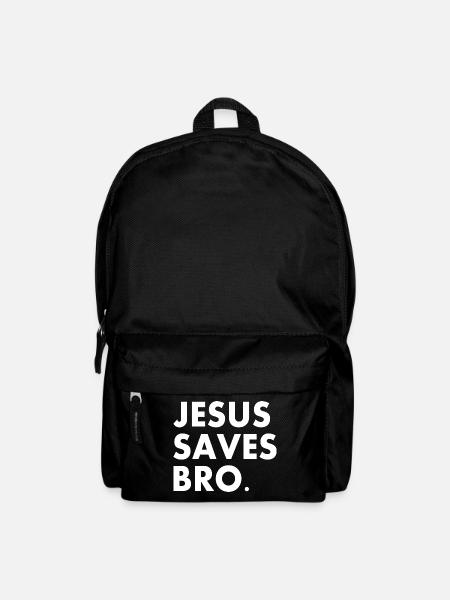Jesus saves bro - Sac à dos - noir