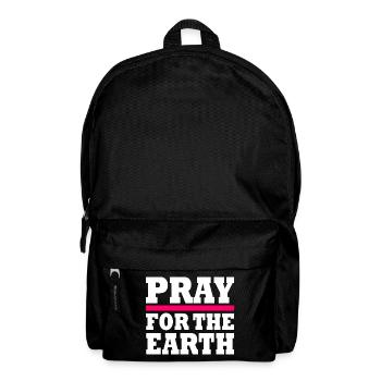 Pray for the earth - Sac à dos - noir - Devant
