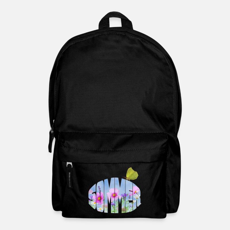 Sommer wiese mit zitronenfalter - Rucksack - Schwarz
