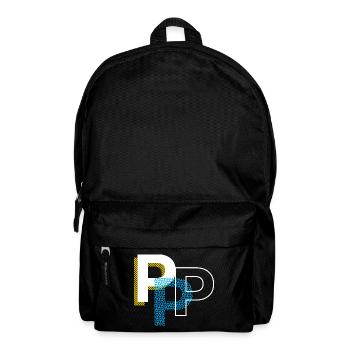 Initial letter P - Backpack - black - Front