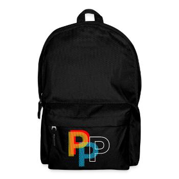 Buchstabe P - Rucksack - Schwarz - Vorne