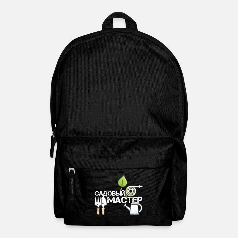 Garten Meister russisch Geschenk - Rucksack - Schwarz