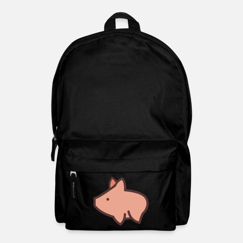 kleines Schweinchen - Rucksack - Schwarz