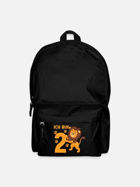 Löwe 2 Jahre Löwen 2 Kindergeburtstag - Rucksack - Schwarz