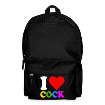 I love cock - Sac à dos - noir - Devant