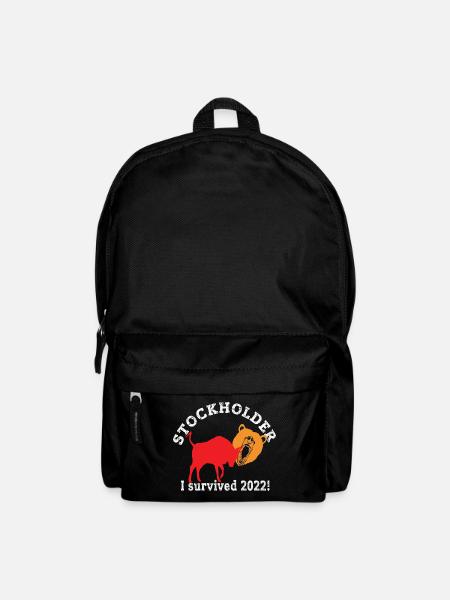 Stockholder I survived 2022 - Shareholder after crash - Backpack - black