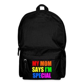 my mom says im special - Rucksack - Schwarz - Vorne