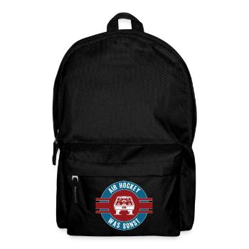 Air Hockey Airhockey Hockeyspieler Tischhockey - Rucksack - Schwarz - Vorne