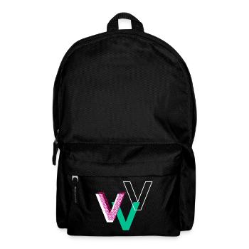 Lettre V - Sac à dos - noir - Devant