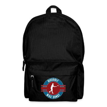 Discgolf Was Sonst Discgolfer Frisbee Spieler - Rucksack - Schwarz - Vorne