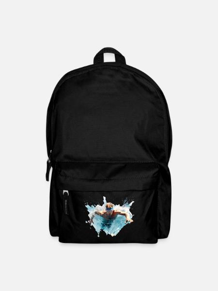 La natation est un sport très sain - Sac à dos - noir