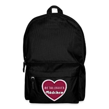 Metallbauer Mädchen Azubi Metallbauerin Nachfolger - Rucksack - Schwarz - Vorne