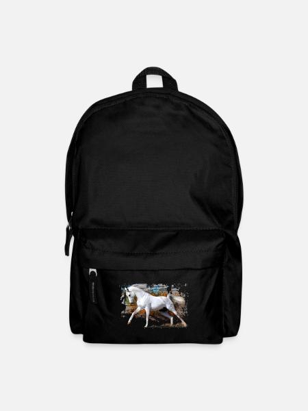 pferd - Rucksack - Schwarz