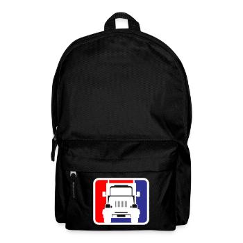 LKW Truck Lastkraftwagen Logo | Farben änderbar - Rucksack - Schwarz - Vorne