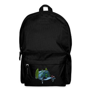 Die Druckkappe! Von Pousse2Bamboo ! - Rucksack - Schwarz - Vorne