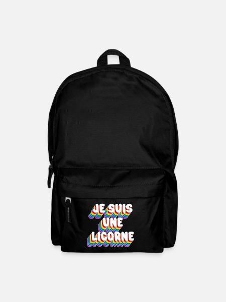 JE SUIS UNE LICORNE - Sac à dos - noir