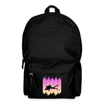 Tauchen, Diving, Scuba Diver - Rucksack - Schwarz - Vorne