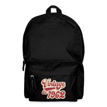 Jahrgang Est 1962 - Rucksack - Schwarz - Vorne