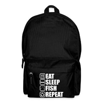 EAT SLEEP FISH - Backpack - black - Front