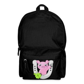 cochon comique du bonheur - Sac à dos - noir - Devant