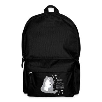Problème de glitter de licorne - Sac à dos - noir - Devant