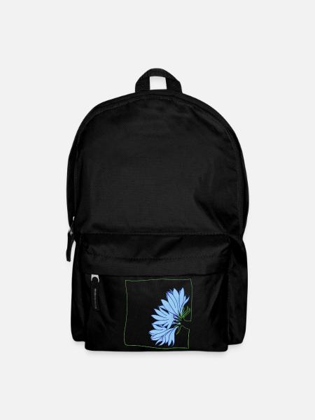 Kornblume minimalistisch - Rucksack - Schwarz