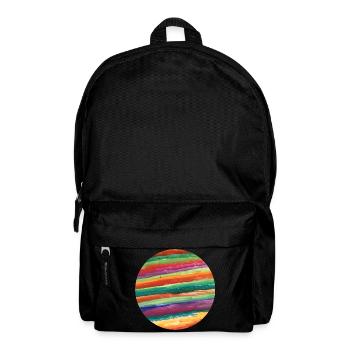 colorful painted planet - Backpack - black - Front