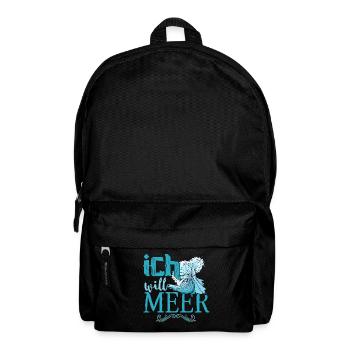 Urlaub – Shirt Strandurlaub Meer Geschenk - Rucksack - Schwarz - Vorne