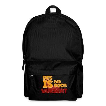 Des is mir doch Wurscht - Rucksack - Schwarz - Vorne