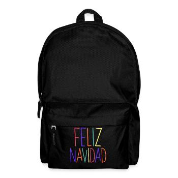 Feliz Navidad insperiert von den 80er - Rucksack - Schwarz - Vorne