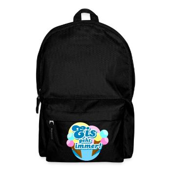 Eis geht immer! - Rucksack - Schwarz - Vorne