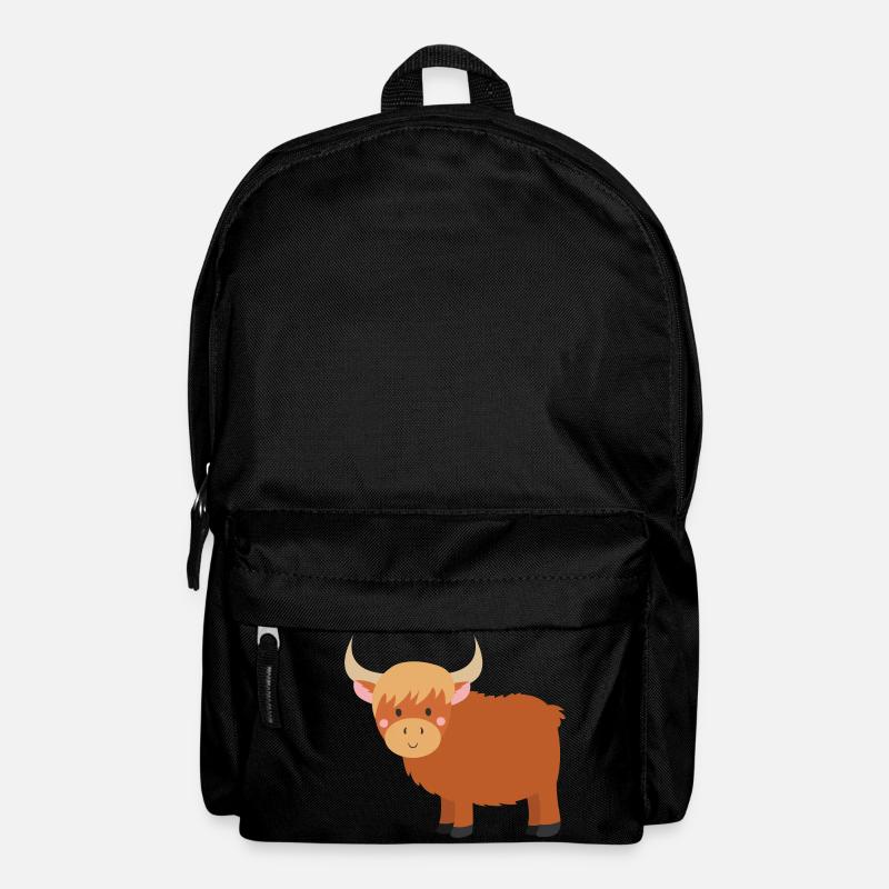 Hochlandrind - Rucksack - Schwarz