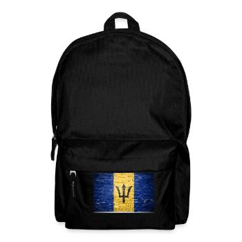 Barbados Flag Graffiti on Brick Wall - Backpack - black - Front