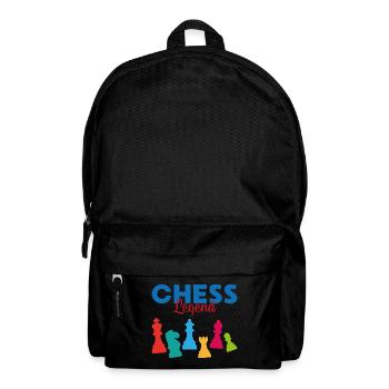 Chess legend Sport Geschenk Schachmeister - Rucksack - Schwarz - Vorne