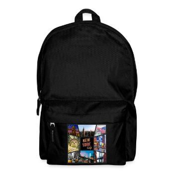 New York City USA America Skyline City Metropolis - Backpack - black - Front