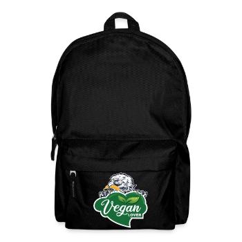 Vegan Lover Adler Grafik - Rucksack - Schwarz - Vorne