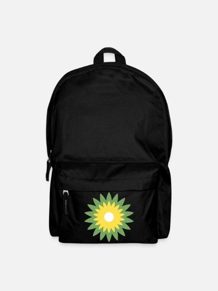Blume - Rucksack - Schwarz