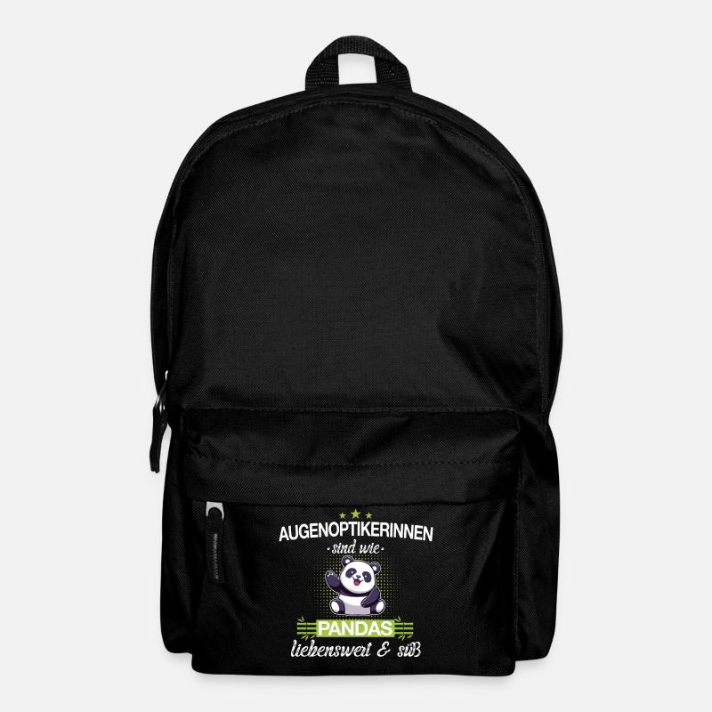 Optiker Optikerin Augenoptiker Beruf Spruch - Rucksack - Schwarz