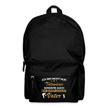Tätowierer Tattoo Tätowierung Tätowieren Spruch - Rucksack - Schwarz - Vorne