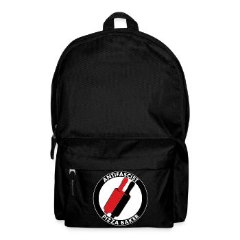 antifascist pizza baker - Backpack - black - Front