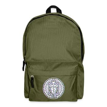 Ureinwohner Indianisch Schamane - Rucksack - Olivgrün - Vorne