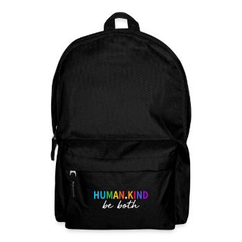 Humanité Soyez à la fois rétro couleurs gentillesse cool cadeau - Sac à dos - noir - Devant
