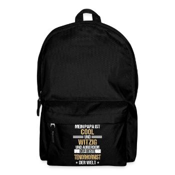 Tenorhorn Blasinstrument Tenorhornist Spruch - Rucksack - Schwarz - Vorne